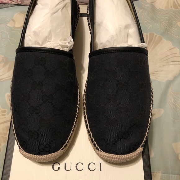 SOLD Gucci Black Web Espadrilles - Picture 4 of 8